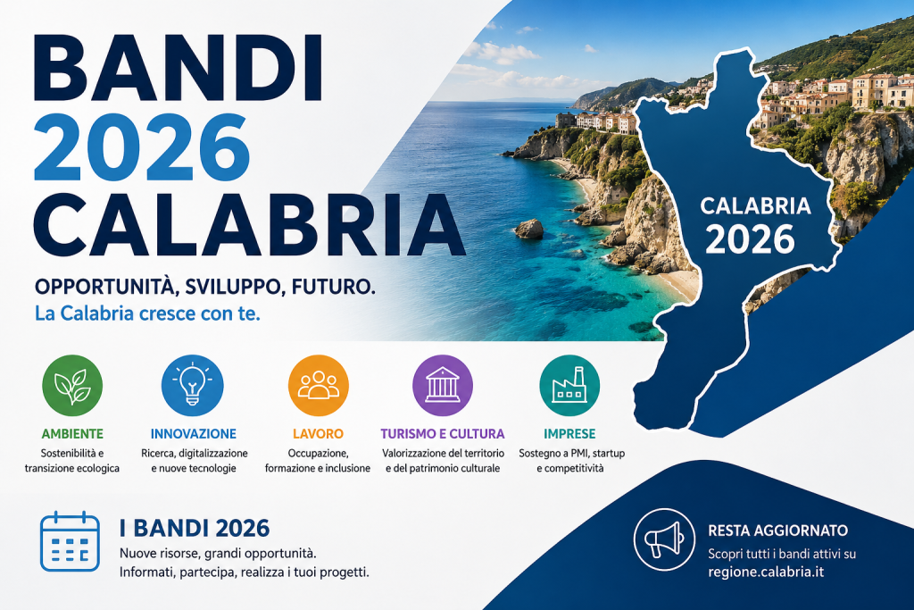 Bandi a fondo perduto in Calabria 2026 — Before 1783